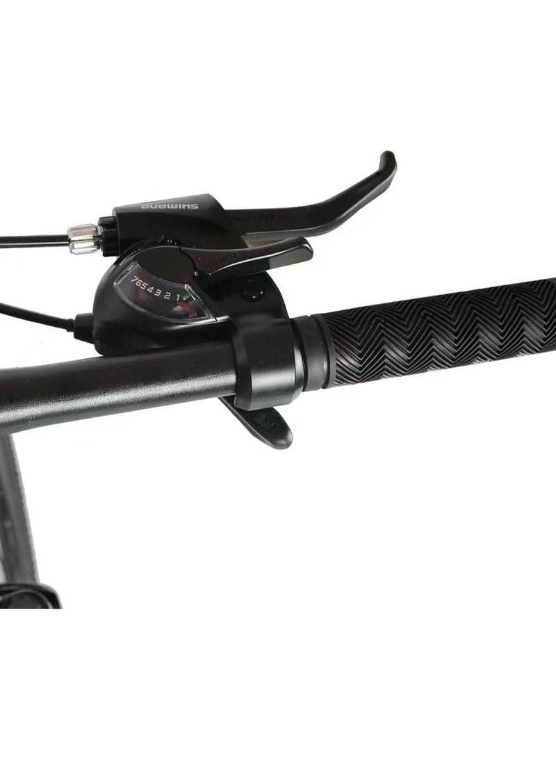 Endless 26" 7-Speed Mountain Bike for Adults | High Carbon Steel 18" Frame, Disc Brakes, Suspension MTB with Front & Rear Mudguards, Adjustable Seat, 2.135" All-Terrain Tires – Men & Women - Image 5